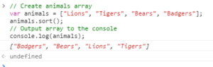 sorted array